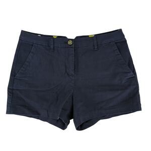 Boden Womens Navy Blue Chino Shorts WJ055 Stretch Cotton US 6 UK 10 3" Inseam